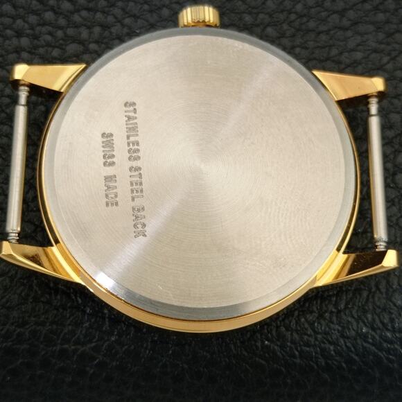 Vintage 1975 Montine Of Switzerland  Manual Mens Gold Watch W/Nato Strap - Picture 8 of 9